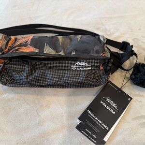 Volcom Men's Black and Multicolor Belt Bag